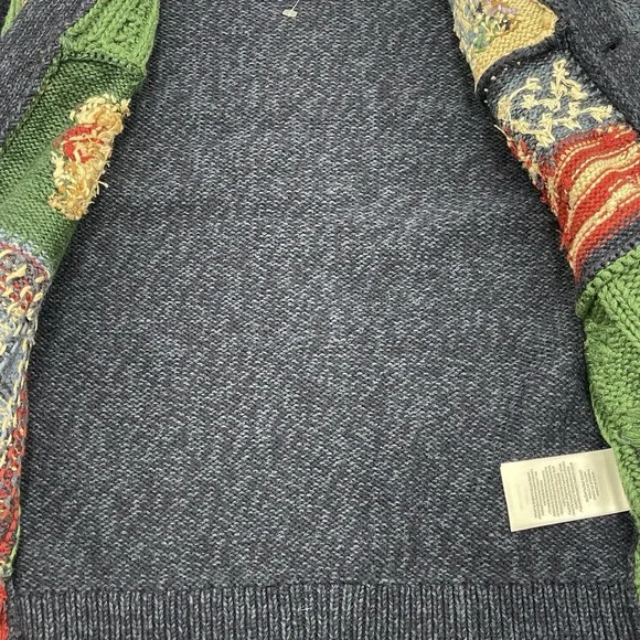 Polo Ralph Lauren Country Patchwork Cotton-Blend Shawl Cardigan Youth Size 6/7 - Picture 13 of 16